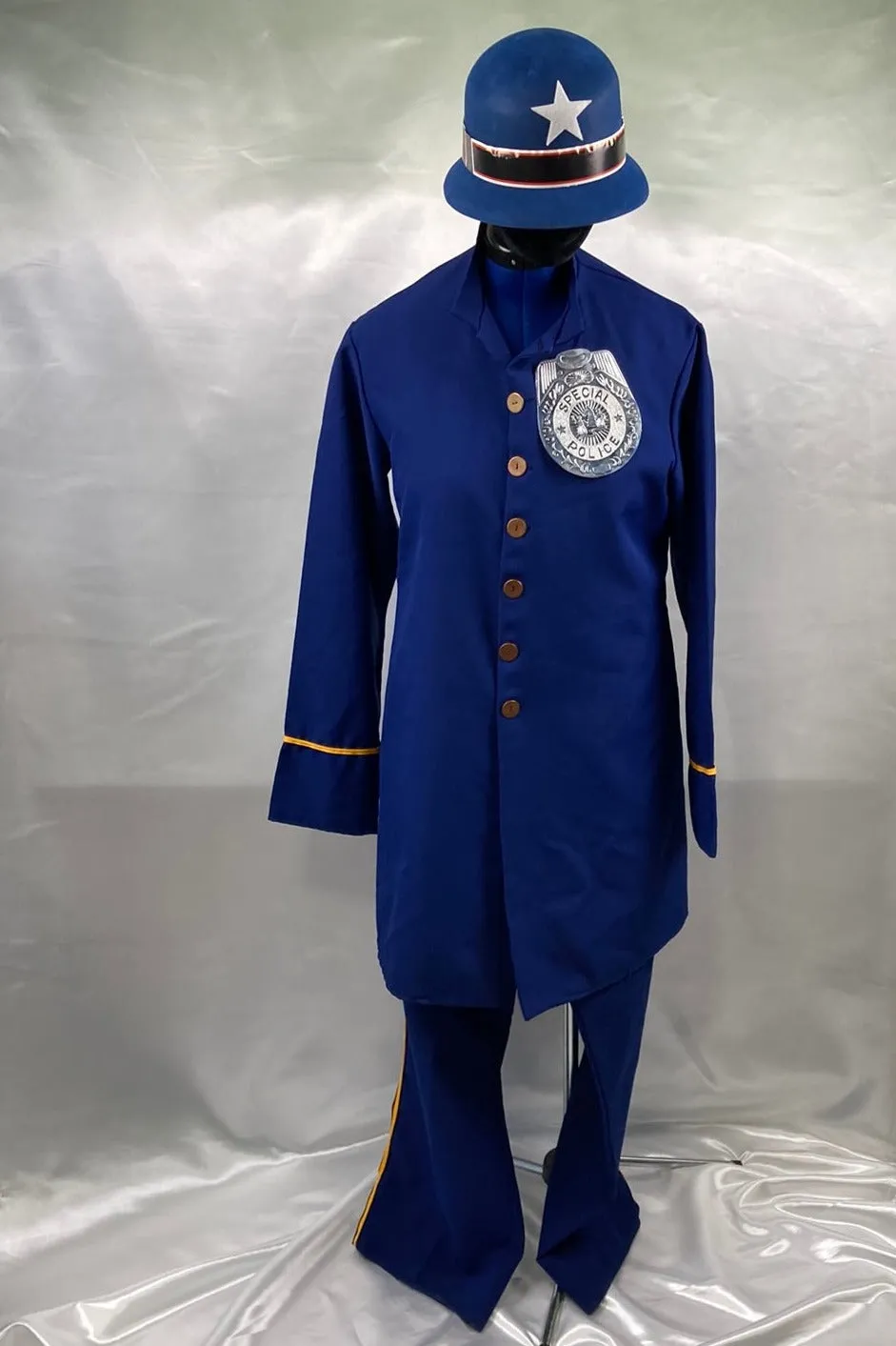 1920's Keystone Kop Costume Men's Large- Preowned