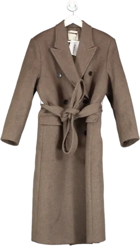 3.another Brown Wool Coat One Size