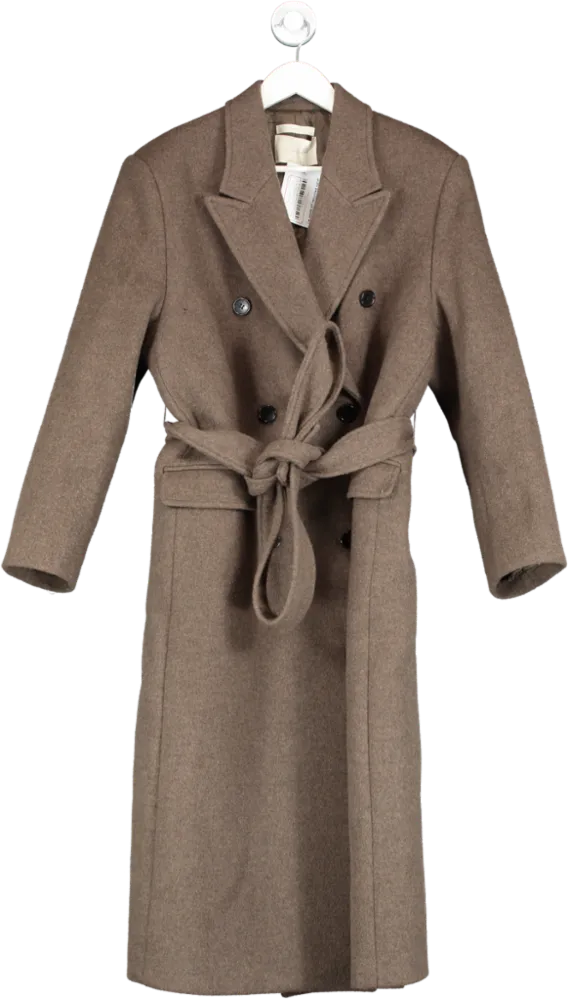 3.another Brown Wool Coat One Size