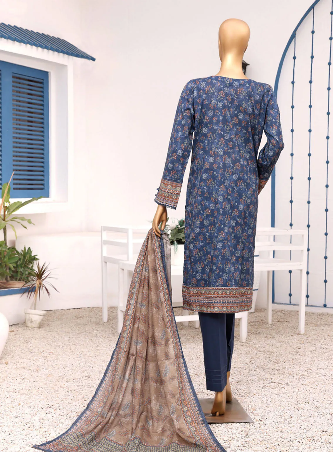 Aashkaar By HZ Textile Embroidered Lawn 3 Piece Stitched Suit HZ24AV5 AEL-407