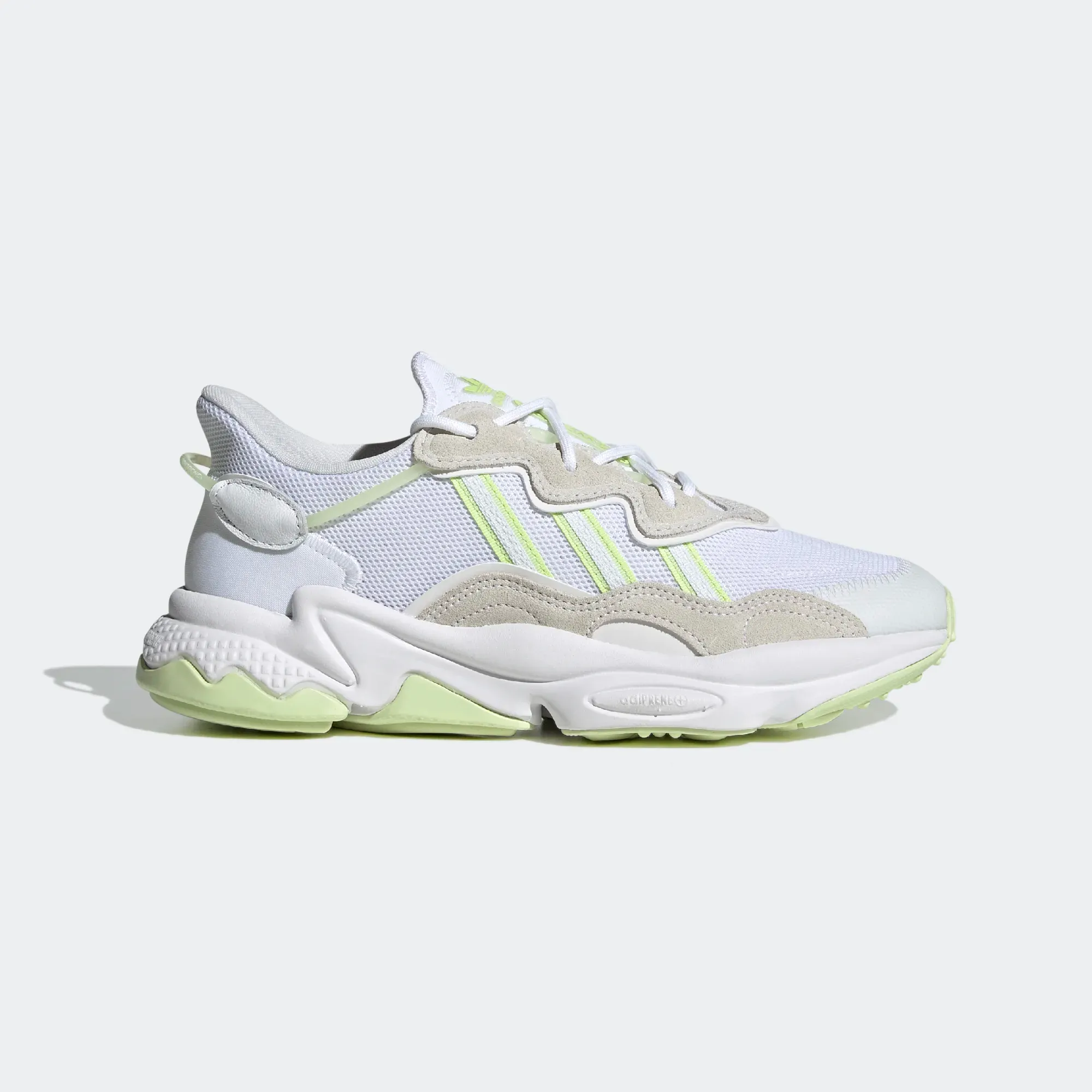 Adidas Women's Ozweego Shoes - Cloud White / Almost Lime / Pulse Lime