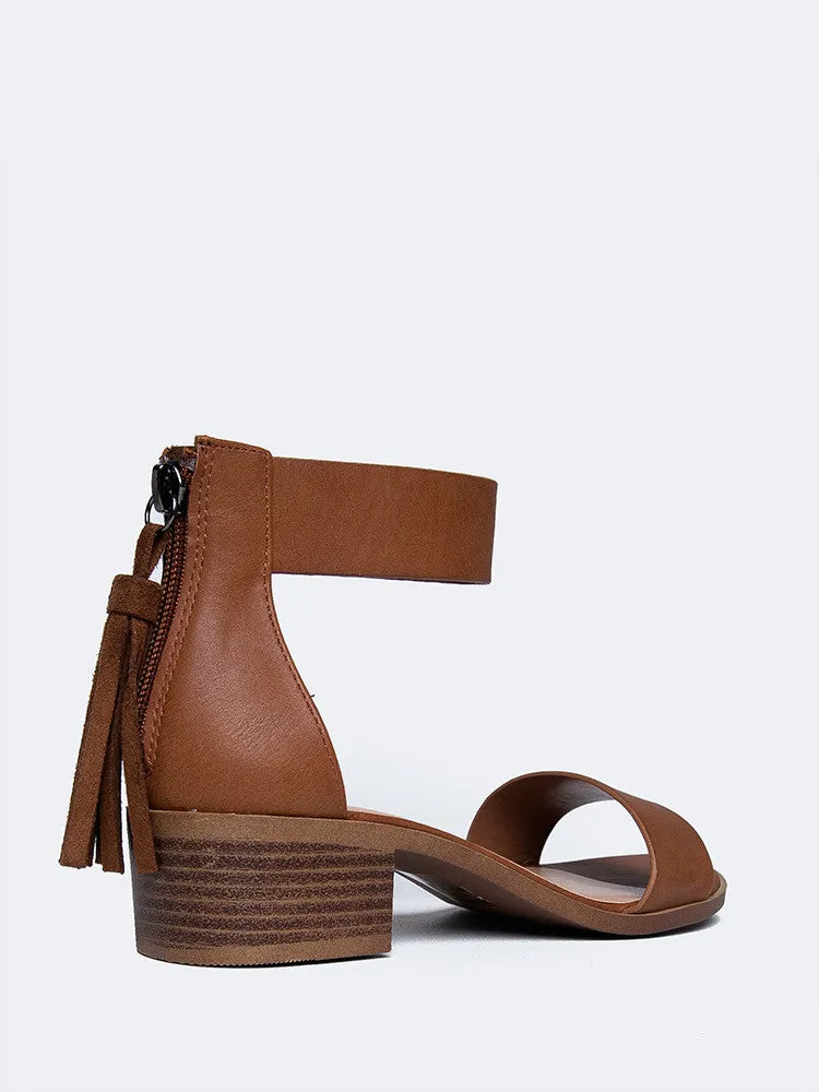 Ankle Strap Block Heel Sandal