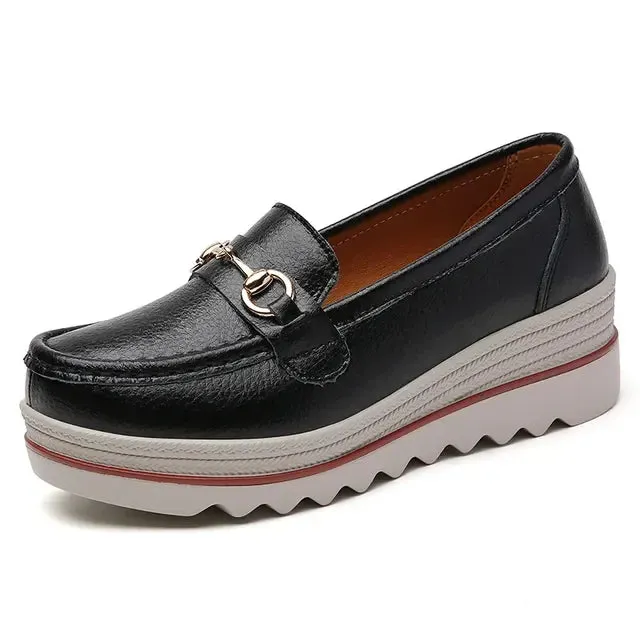 Ashore Shop Women Casual Shoes Designer Flat Platform Loafers