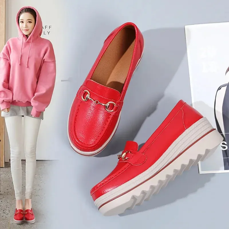 Ashore Shop Women Casual Shoes Designer Flat Platform Loafers