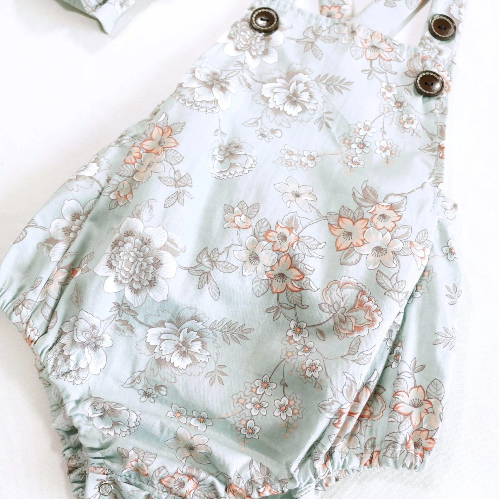 Baby Girls Flower Fruit Print Rompers