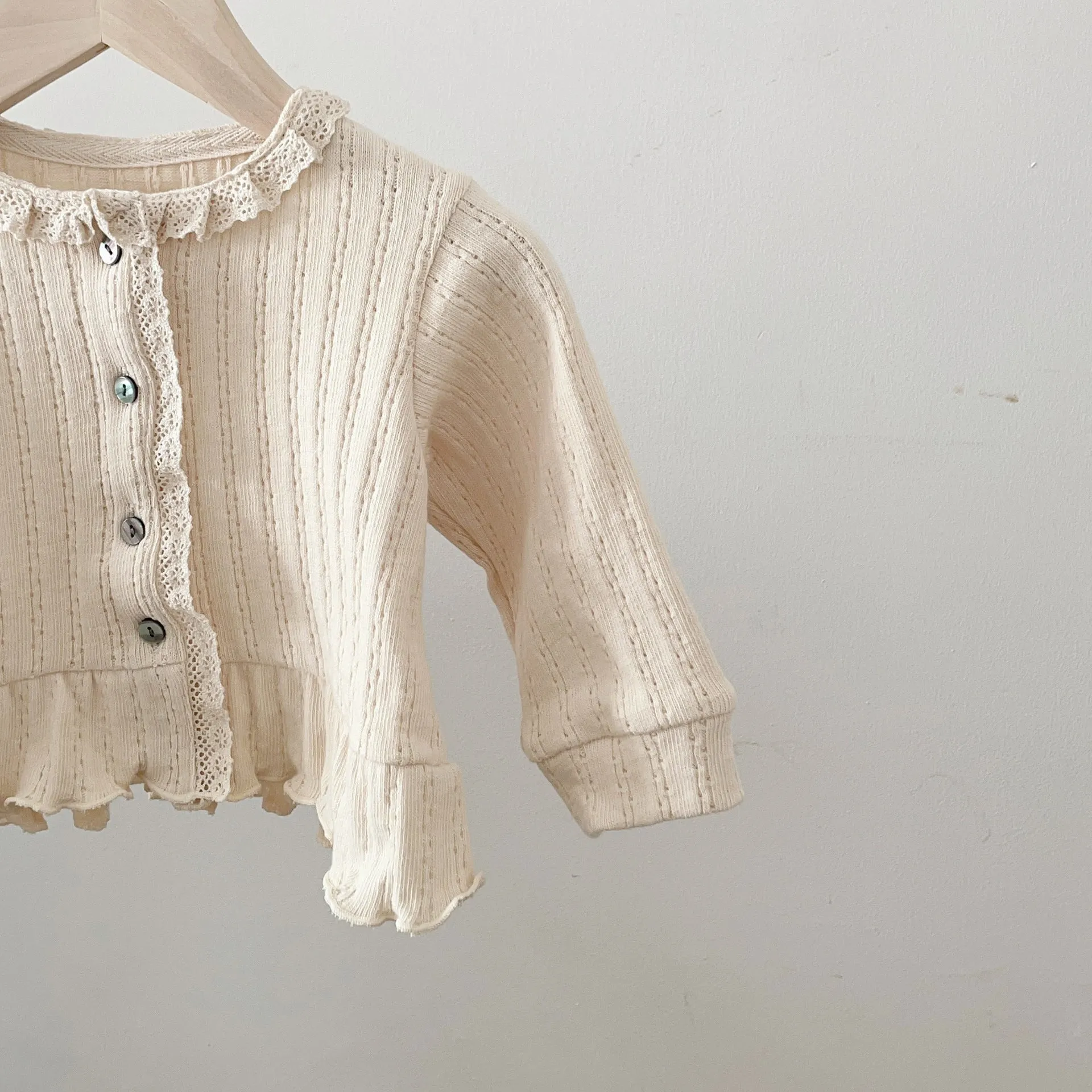 Baby Girls Solid Color Cardigan Wholesale 240301119