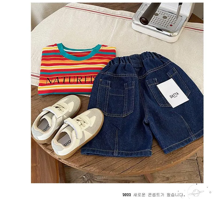 Baby Kid Boys Solid Color Shorts