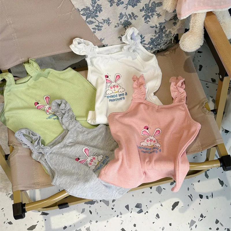 Baby Kid Girls Letters Rabbit Tops