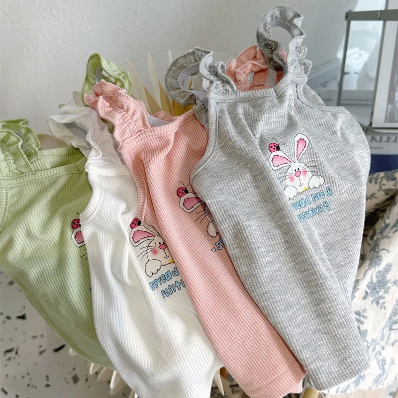 Baby Kid Girls Letters Rabbit Tops