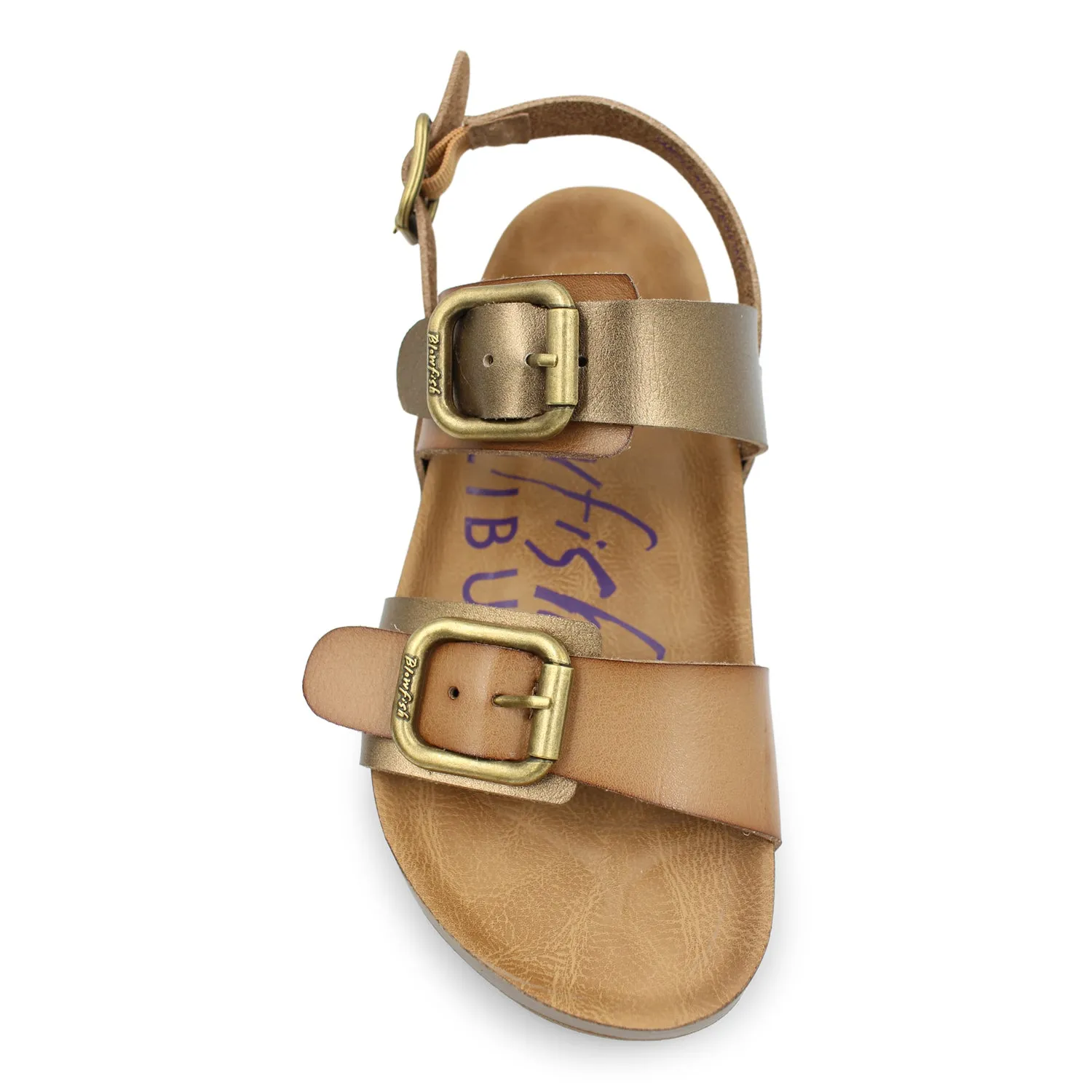 'Blowfish Malibu' Women's Munich Sandal - Oak / Amber Dyecut