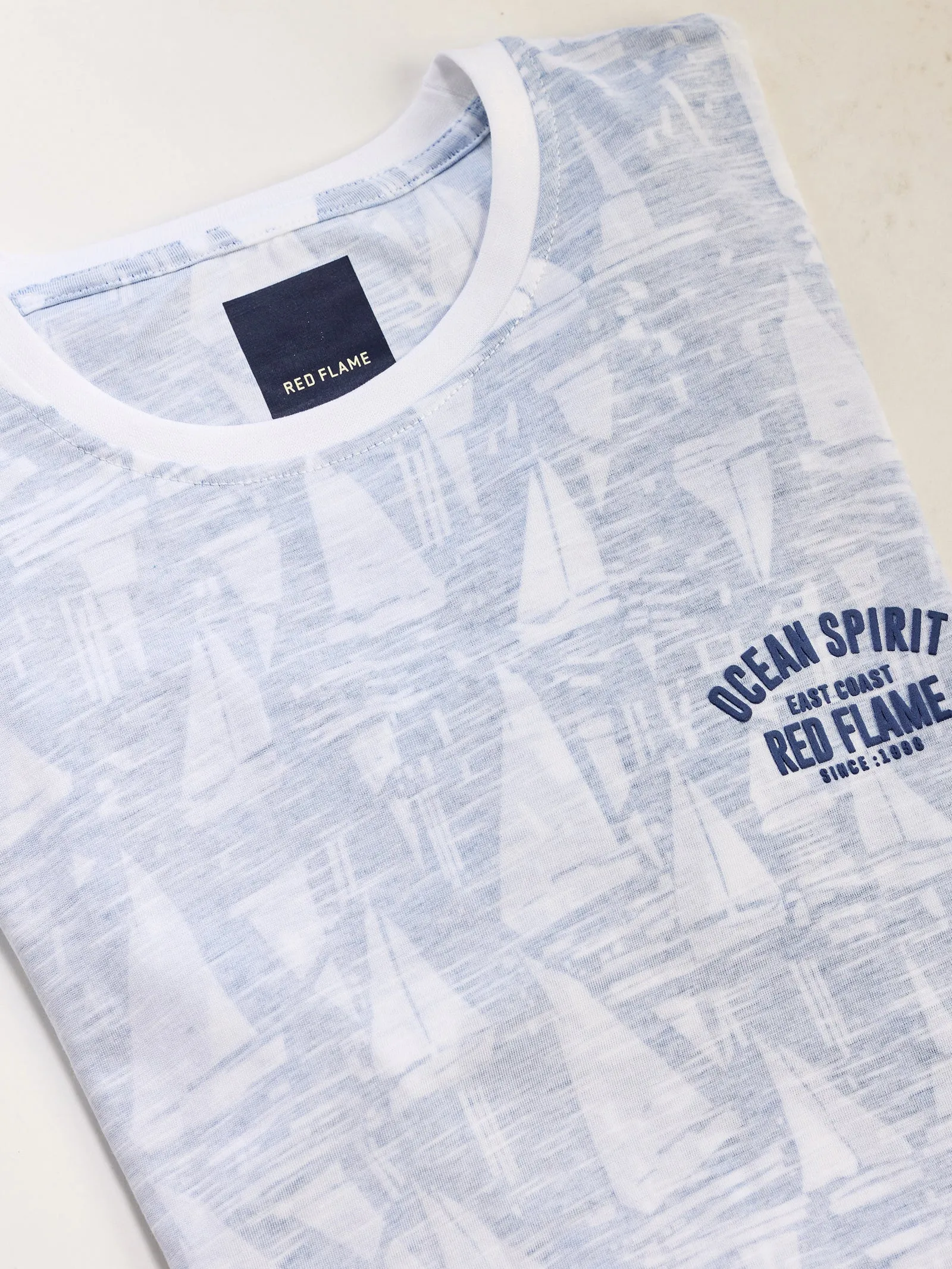 Blue Printed T-Shirt