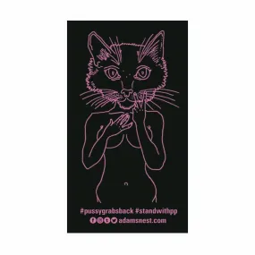 Brian Kenny Pink Pussycat Sticker supporting Planned Parenthood