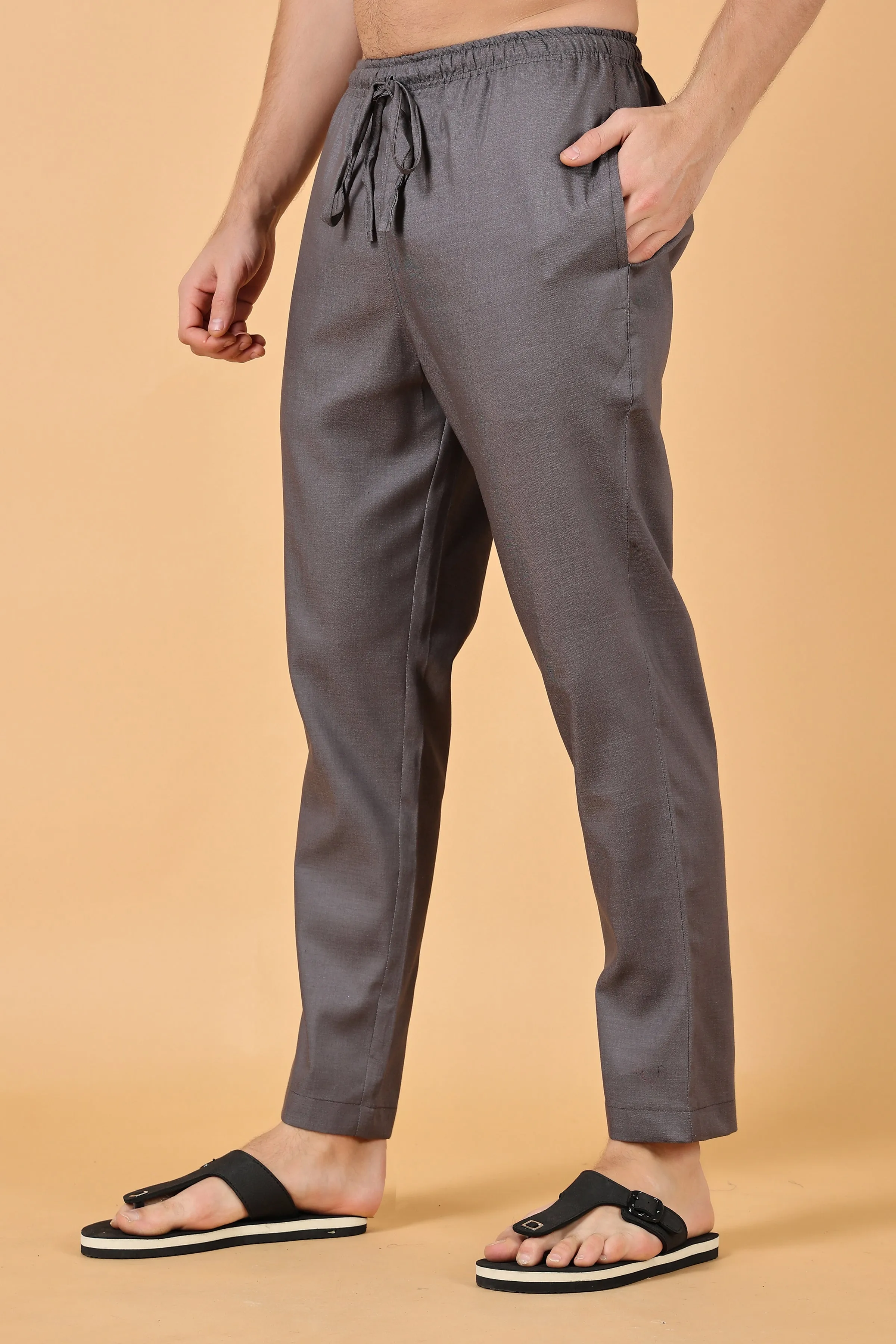 Bubble Grey Cotton Pajama Pants