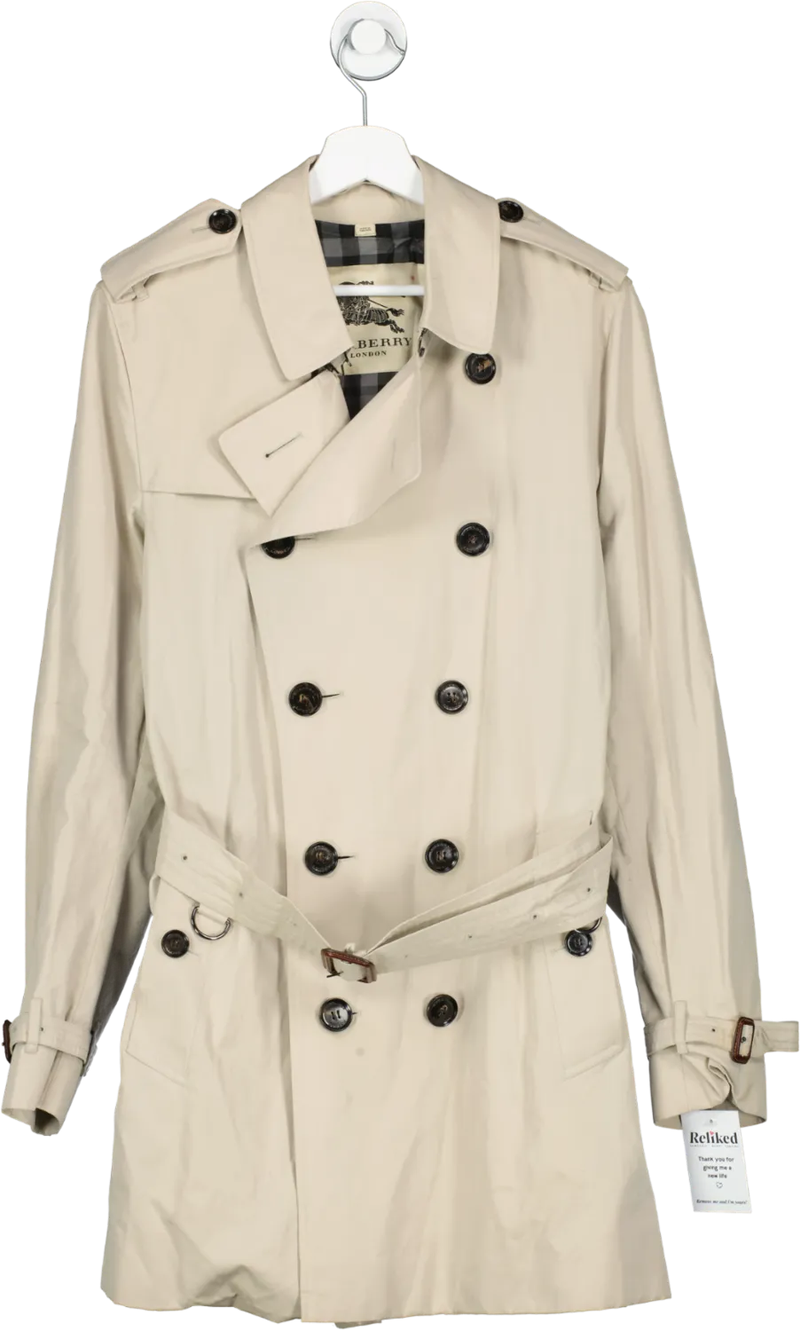 Burberry Beige Trench Coat UK 10