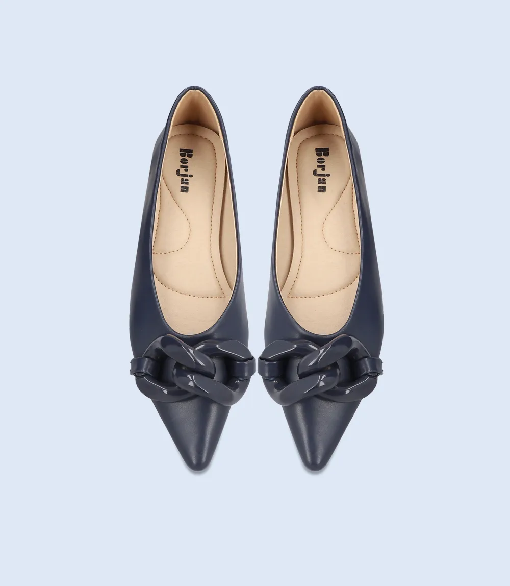 BW8476-NAVY-Women Casual Pumps