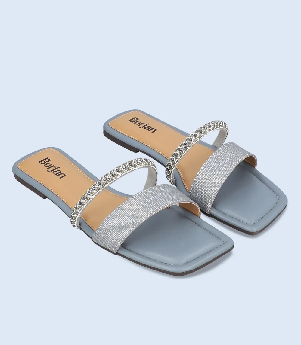 BW9309-GUN METAL-Women Casual Slipper