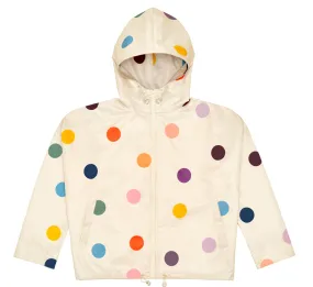 Castle & Things | Rainbow Polka Rain coat