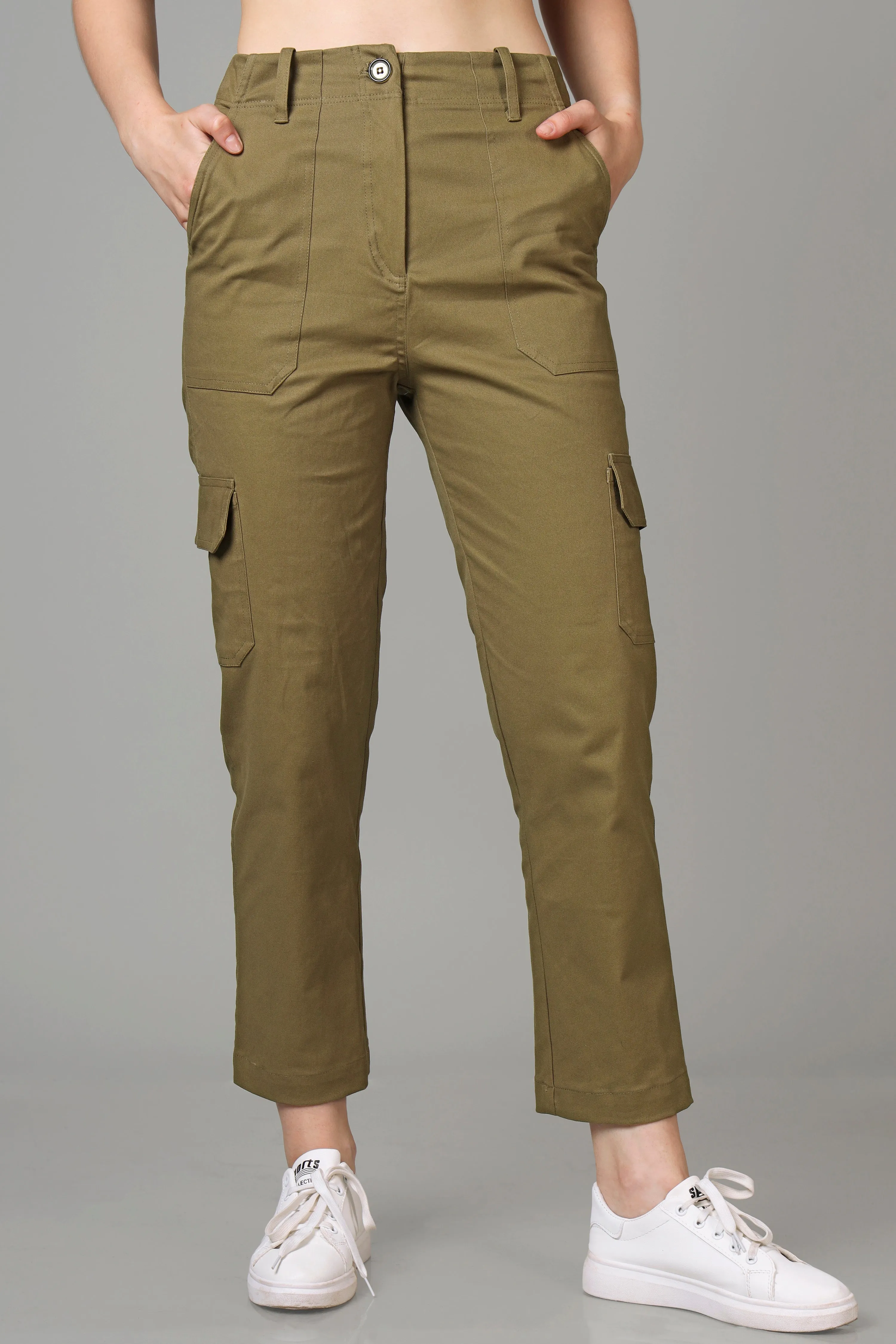 Classic Khakhi Cargo For Women