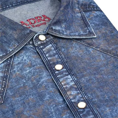 CM00103 - Cuadra blue cowboy fashion cotton shirt for men