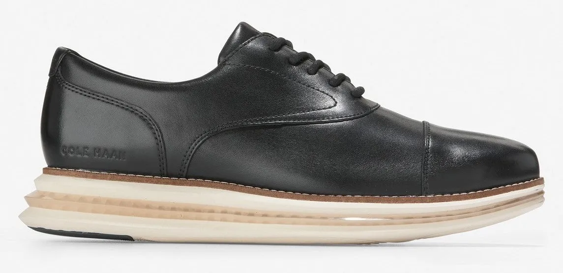 Cole Haan Mens OG Energy One Capox Leather Lace-Up Shoes - Stylish Comfort and Durable Design