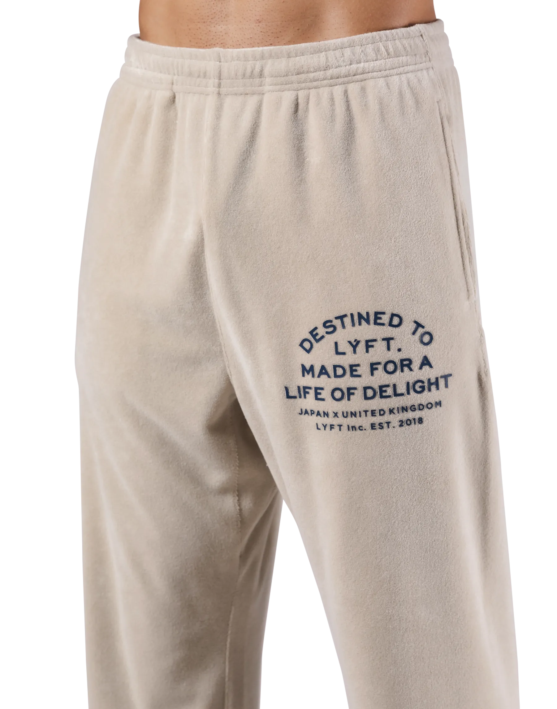 Delight Logo Pile Pants - Ivory