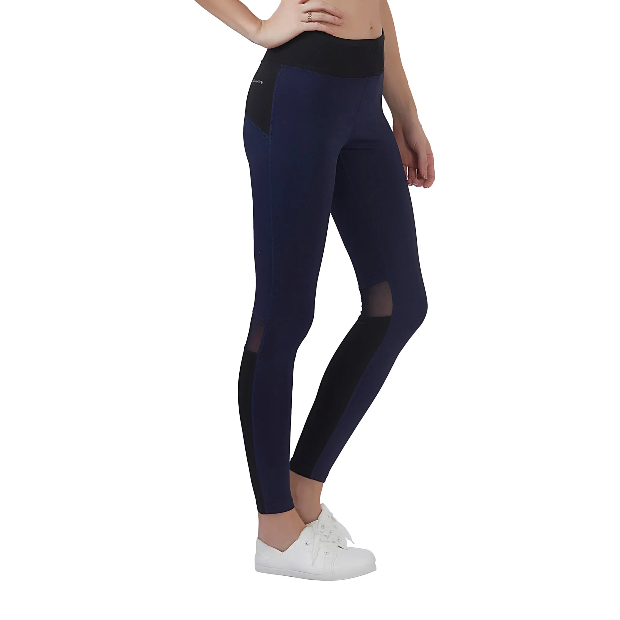 Dual Tone Women LEGGING (High Rise Waistband with hydro-dry Tech)