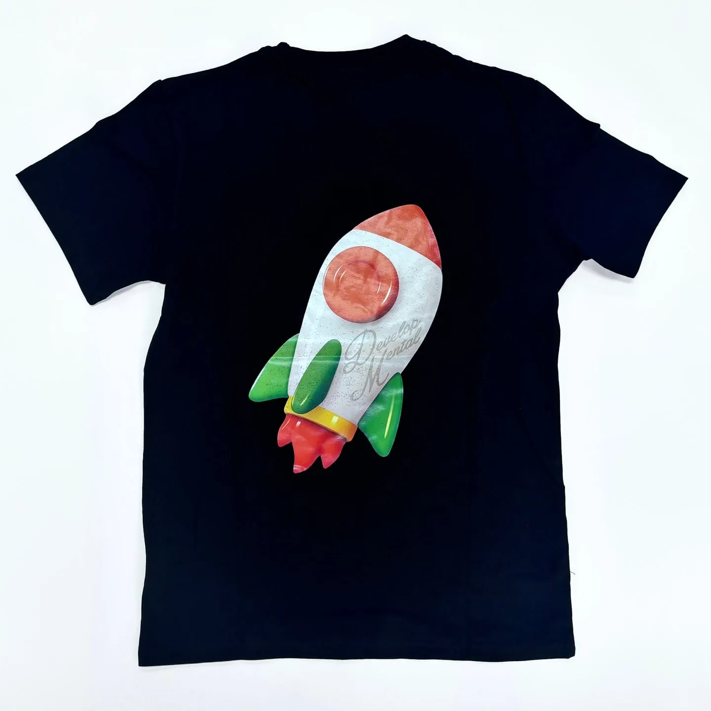 DVMT Spaceship Dreams Graphic T-shirt - Black