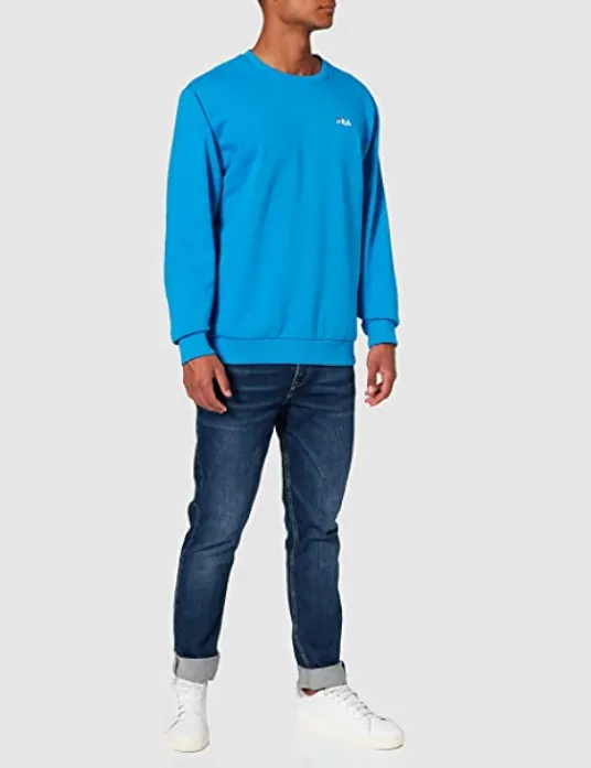 Fila Edsel men's crewneck sweatshirt 689113 B319 light blue