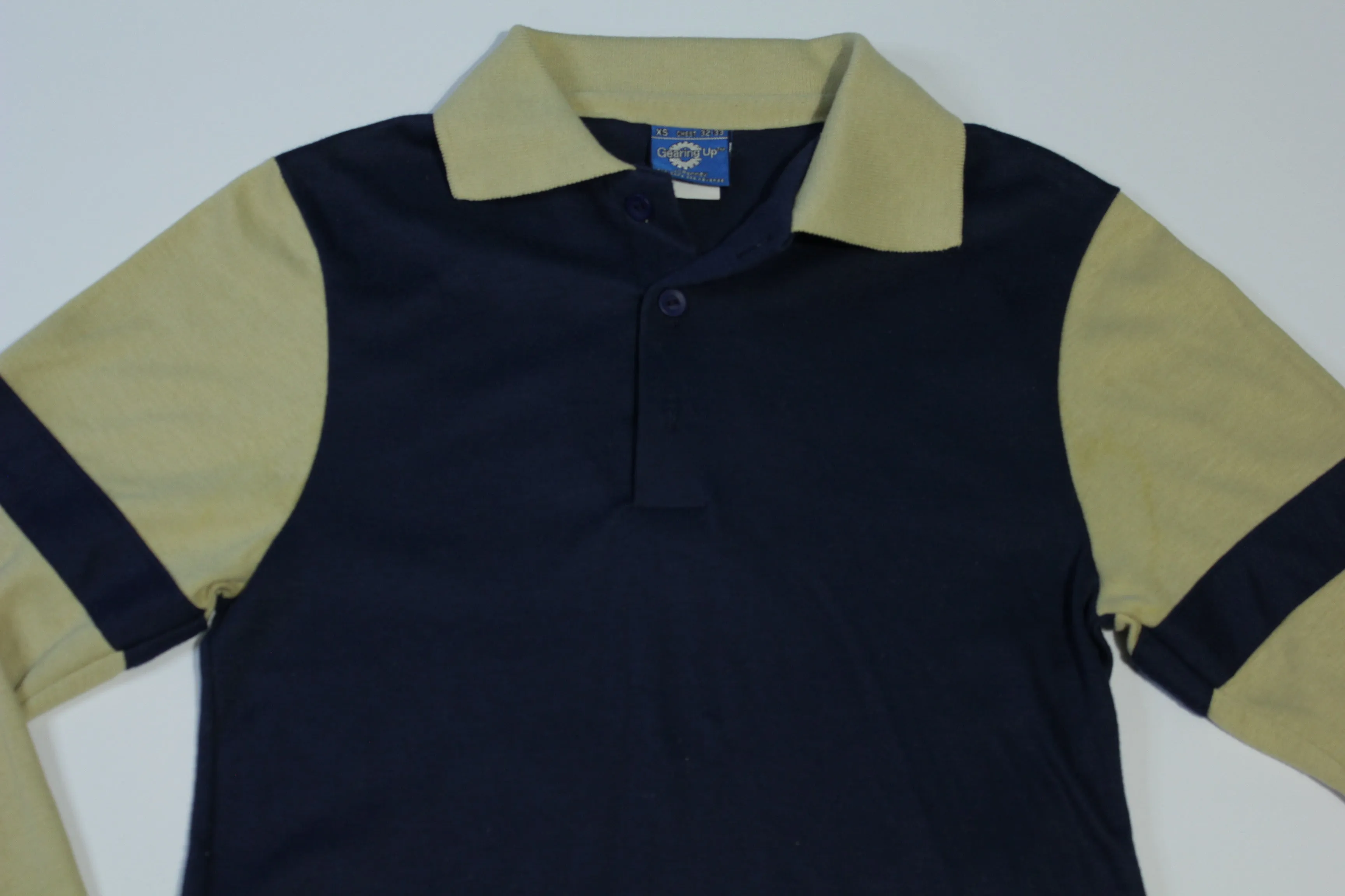 Gearing Up JC Penneys Vintage 80's Long Sleeve Polo Shirt