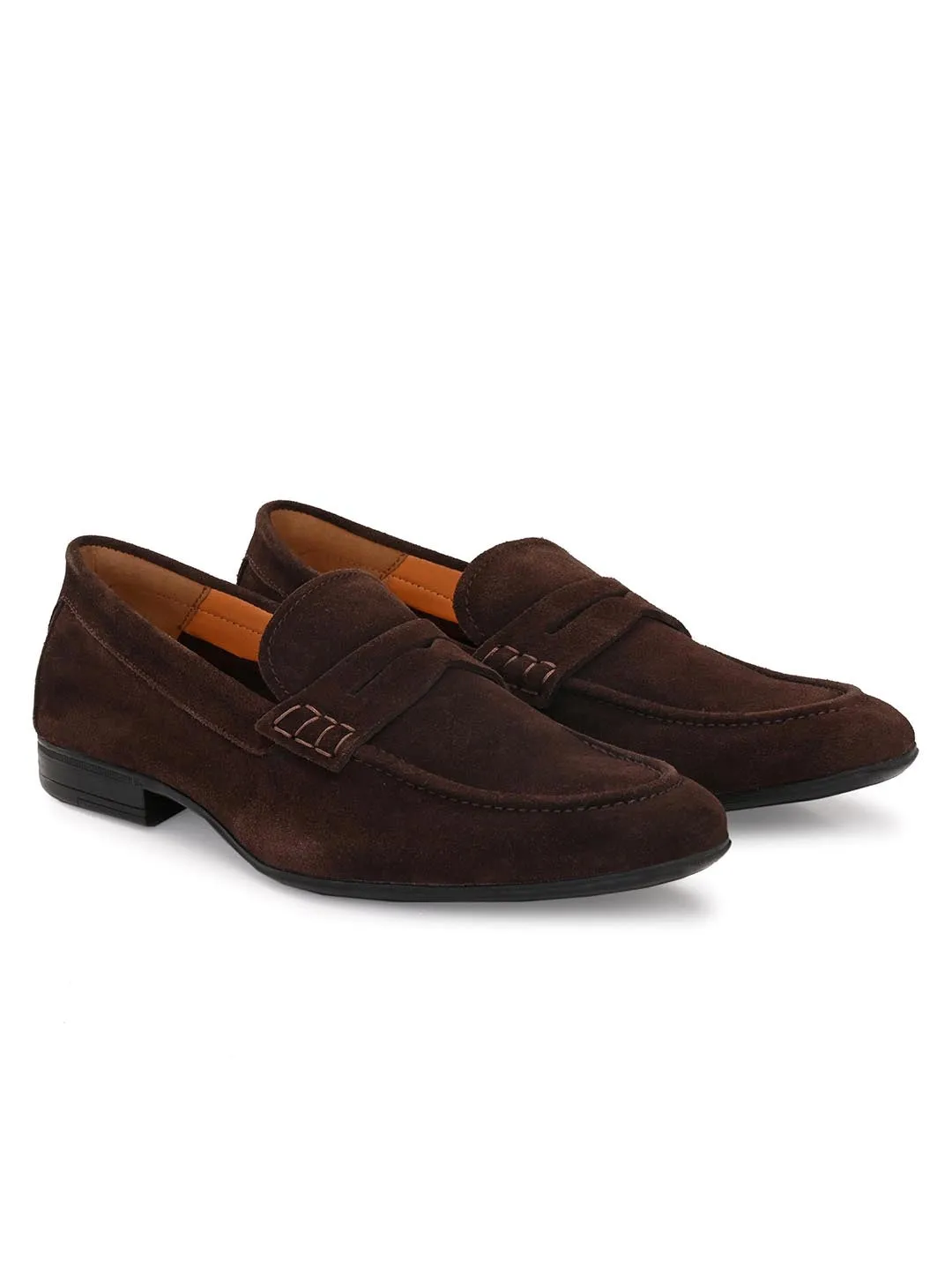 Genuine Brown Suede Leather Formal Shoes