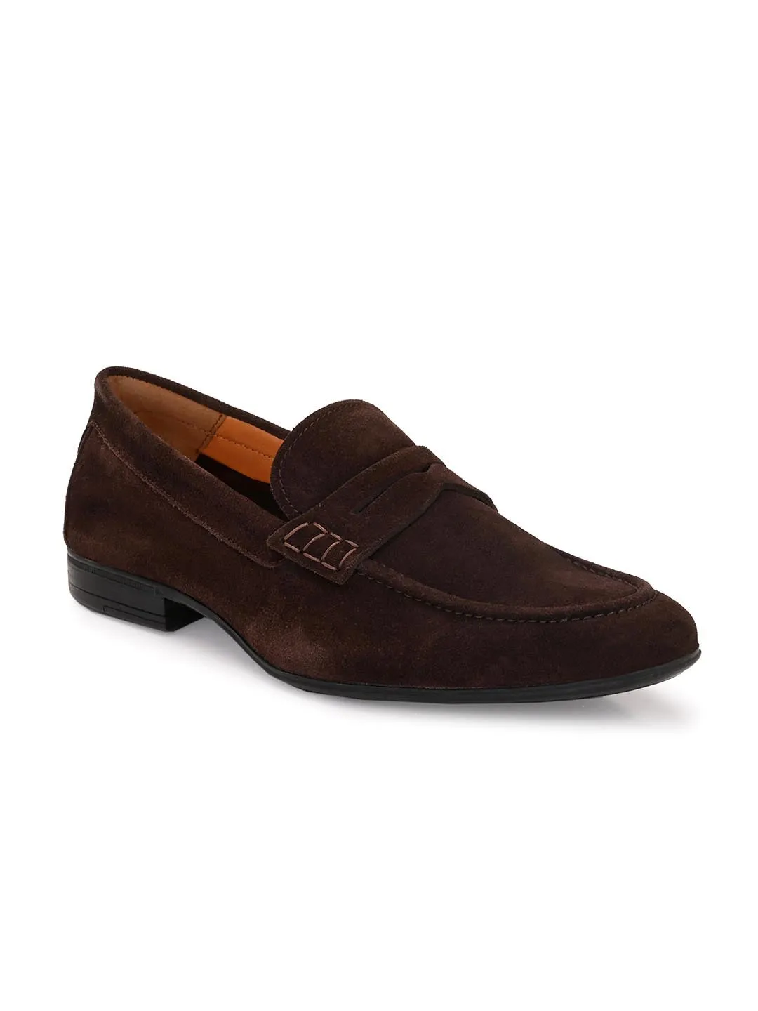 Genuine Brown Suede Leather Formal Shoes