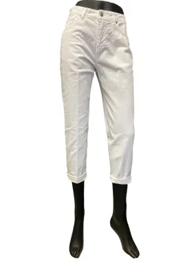 Griffai 5 pocket bull trousers for women DGP3710 white