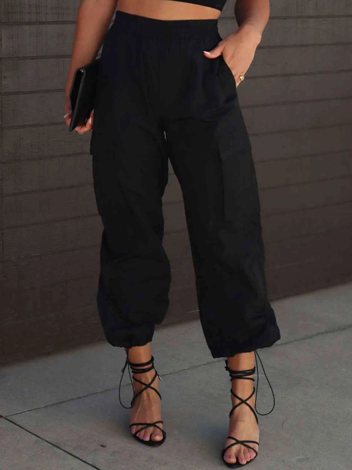 High Waist Drawstring Sweatpants with Pockets (3 colors)