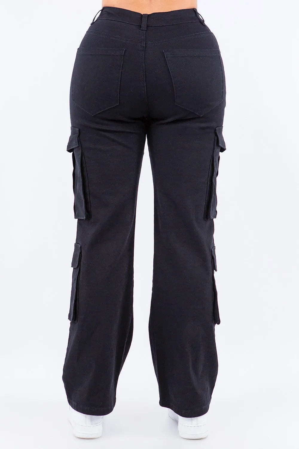 High Waist Multi Pockets Cargo Pants