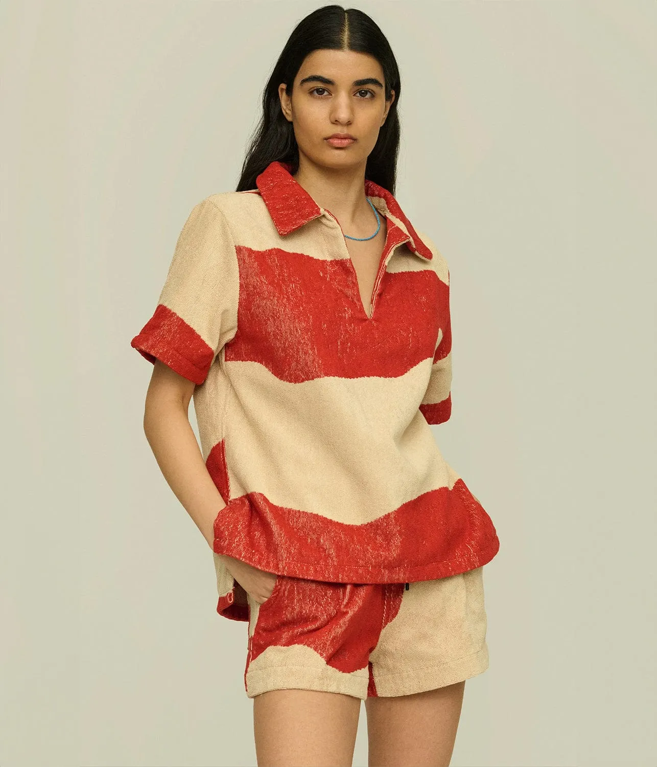 JAFFA TERRY SHIRT- AMBER DUNE