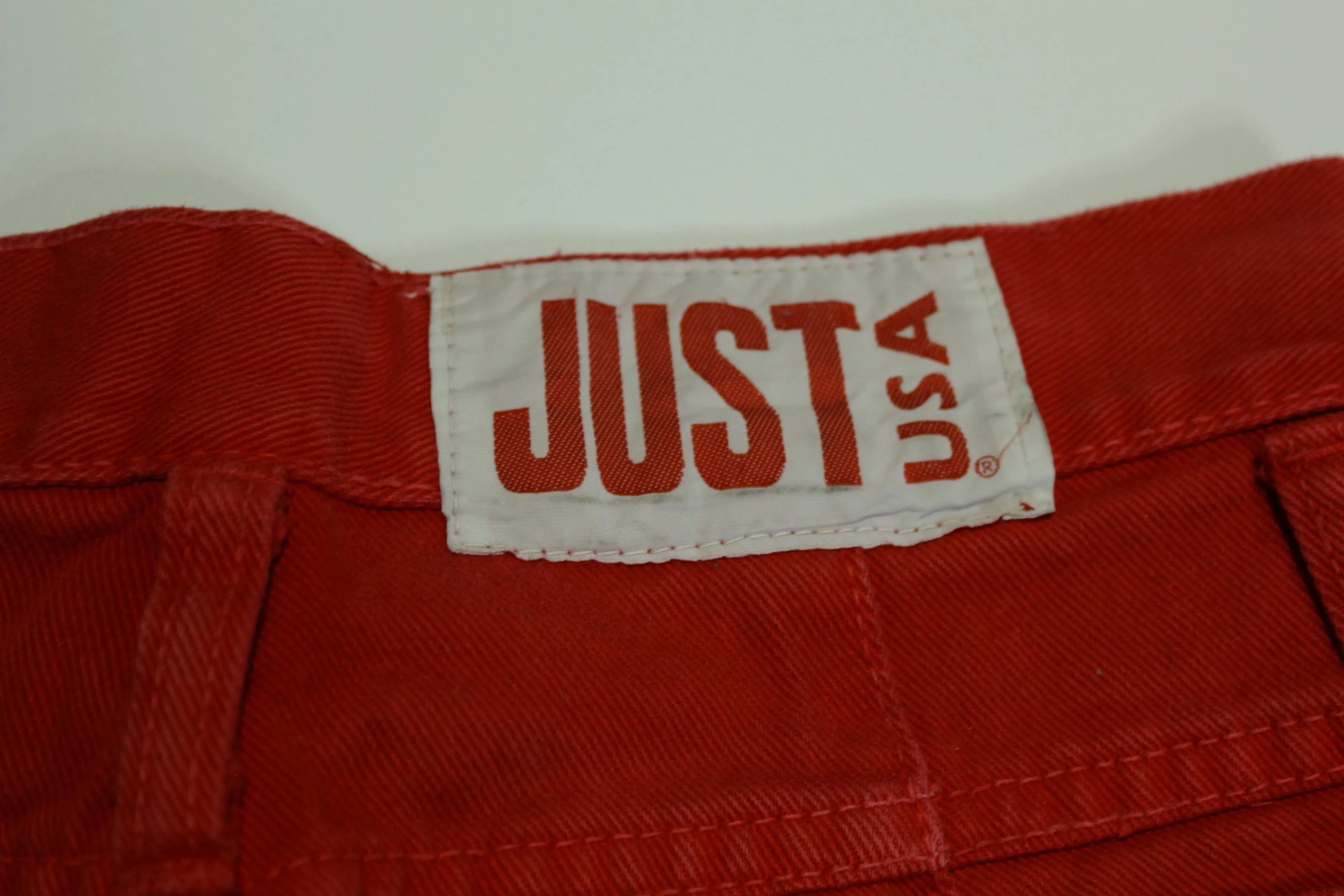 Just USA Vintage 80's Candy Apple Red Women's Denim Jeans