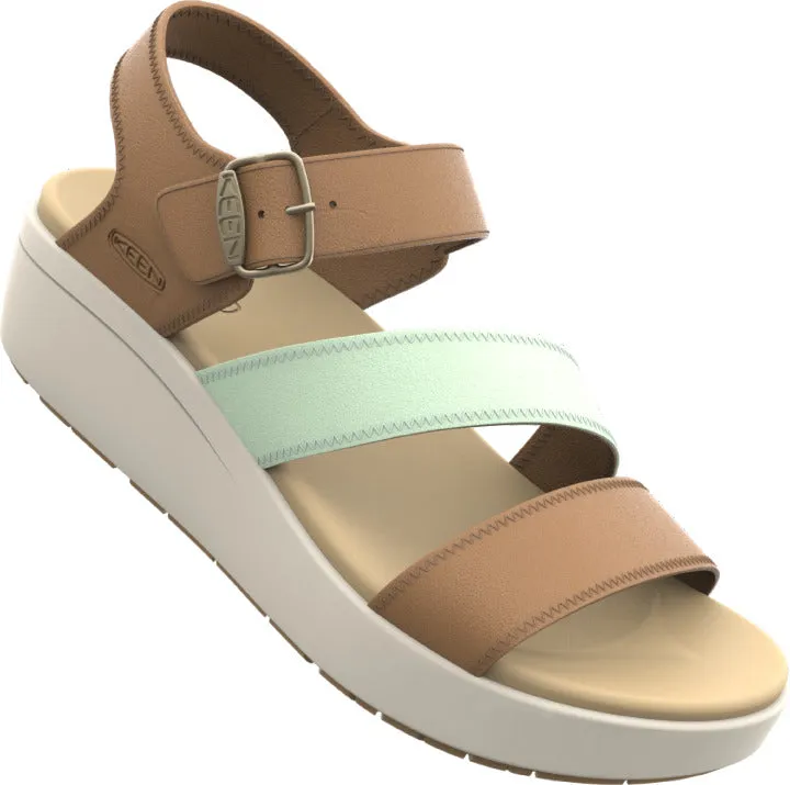 'Keen Outdoor' Women's Ellecity Backstrap Sandal - Natural / Clearly Aqua