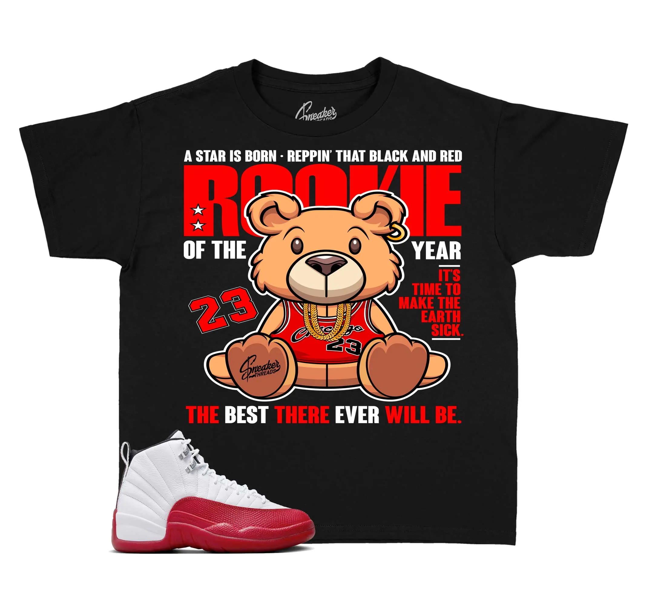 Kids - Cherry 12 Rookie Bear Shirt