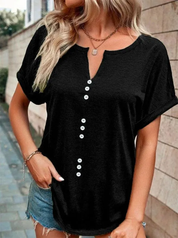 Knitted Casual V-Neck Top