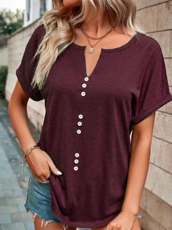 Knitted Casual V-Neck Top