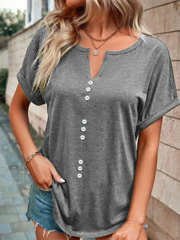 Knitted Casual V-Neck Top