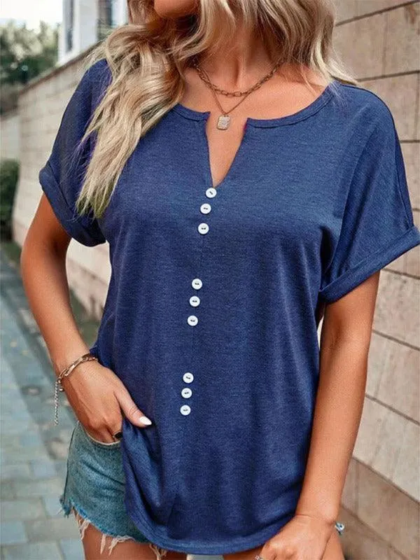 Knitted Casual V-Neck Top