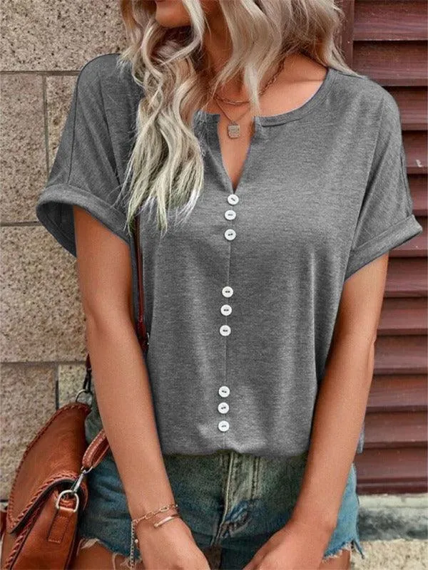 Knitted Casual V-Neck Top