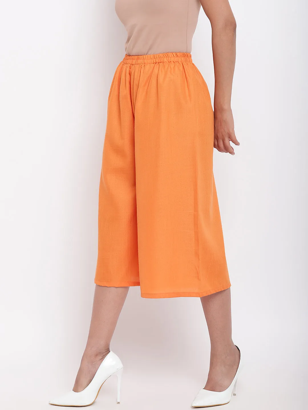 Linen Cotton Orange Pant