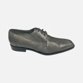 Men’s Belvedere Gray Lizard Shoe “Biella” - Genuine Lizard