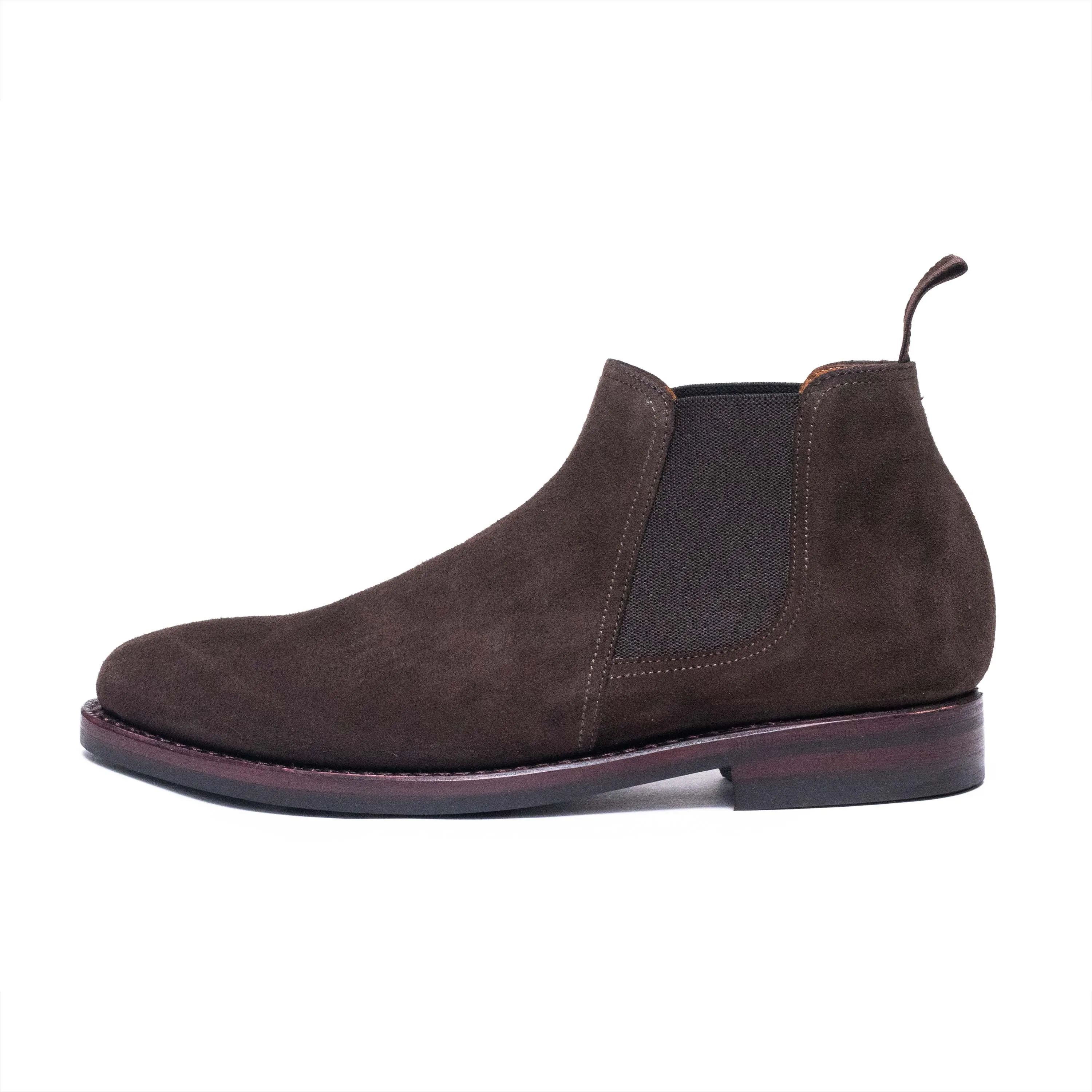 Men's Chelsea Boots / Dark Brown Suede 98411