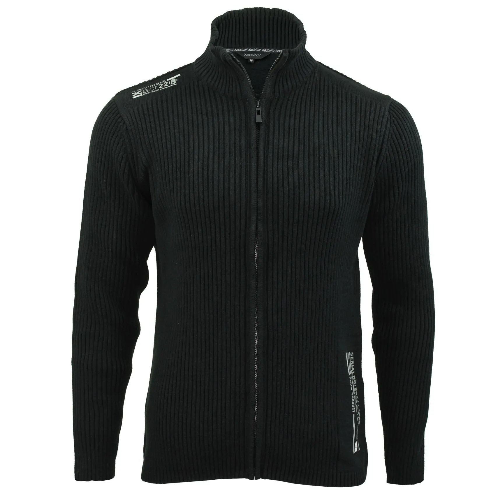 Mens Jumper by Xact Clothing Ribbed Long Sleeved