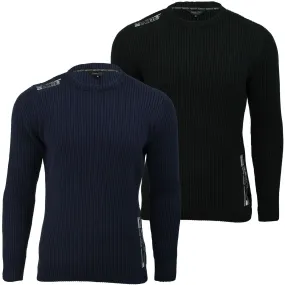 Mens Jumper by Xact Clothing Ribbed Long Sleeved