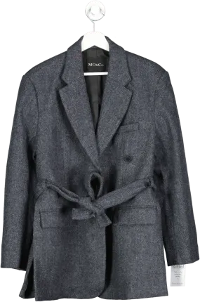 MO&Co. Grey Wool Structured Blazer Coat UK 10