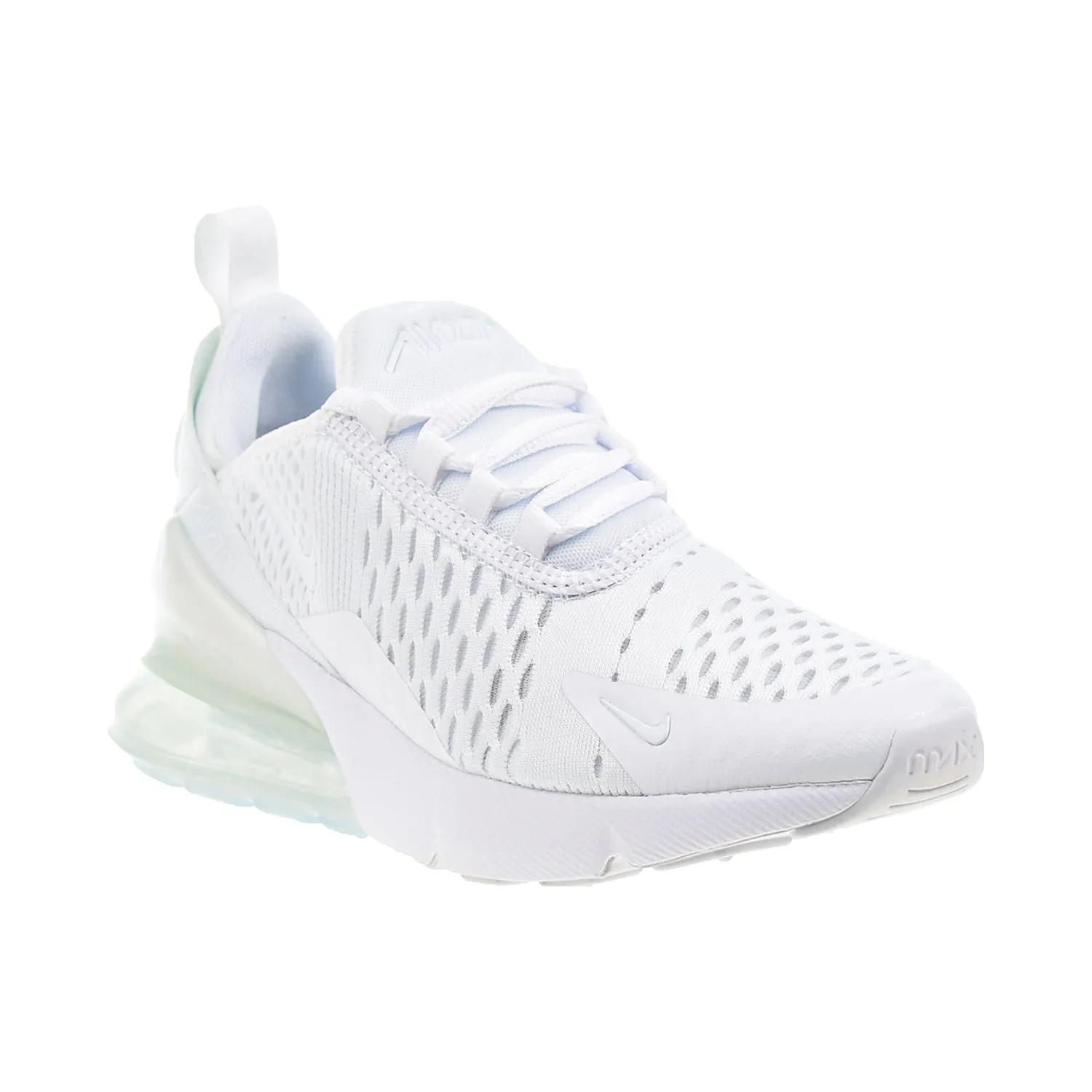 Nike Air Max 270 (GS) Big Kids' Shoes White-Metallic Silver